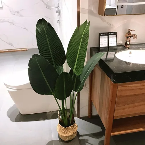 Miniatura 4 de Árboles artificiales para interiores, planta de árbol artificial tropical de 47 pulgadas, plantas de palmera falsas, árbol falso para decoración