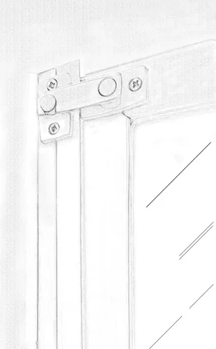Miniatura 7 de QCAA Barra de obturador/pestillo de puerta de latón macizo, 7/8" x 2-3/32", latón pulido, paquete de 2, fabricado en Taiwán