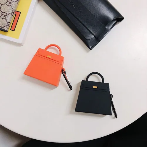 Miniatura 5 de Funda Compatible con AirPods 1/2, Funda de Bolso Mini Creativa de Moda para Niñas, Elegante Funda de Carga de Protección de Auriculares Inalámbricos
