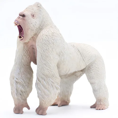 Gorilla Toys Figura de acción Rampage Gorilla Fight Mode Gorilla Ape Figuras sólidas de animales salvajes para juegos de rol, juguete para contar