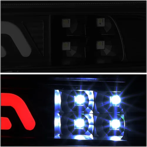 Miniatura 4 de DNA MOTORING 3BL-TTU07-3D-LED-BK-SM Carcasa negra 3D LED de montaje alto 3ª tercera luz de freno [compatible con Tundra 07-21] Lente ahumada