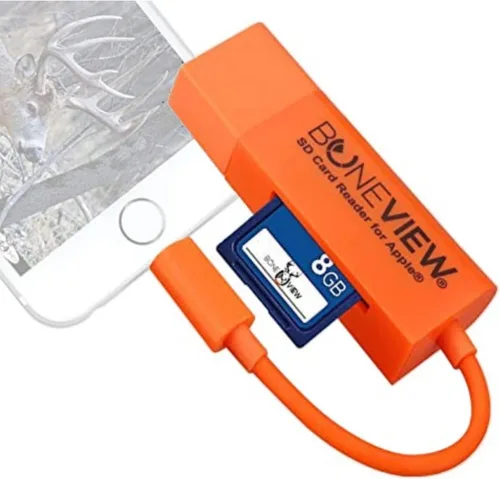 Visor de cámara Trail para iPhone, lector de tarjetas de memoria SD con cable reproduce video y foto en todos los últimos modelos de Apple iOS iPad