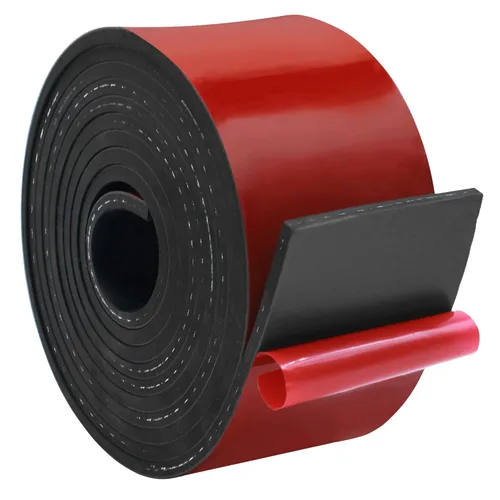 Miniatura 25 de DOBTIM Tiras de goma de neopreno adhesivas de goma sólida de 1/16 (.062)" de grosor X 2" de ancho X 10' de largo, hoja de goma autoadhesiva