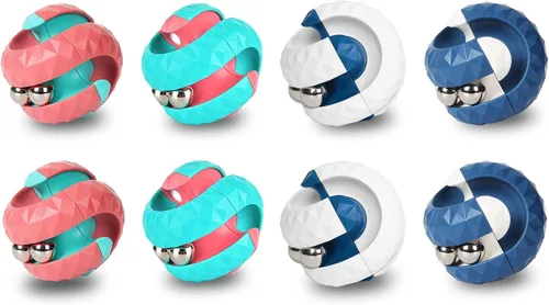 Miniatura 12 de Paquete de juguetes para ansiedad, bola órbita, novedosa pista creativa, cubo infinito, bolas para aliviar el estrés, juguetes sensoriales