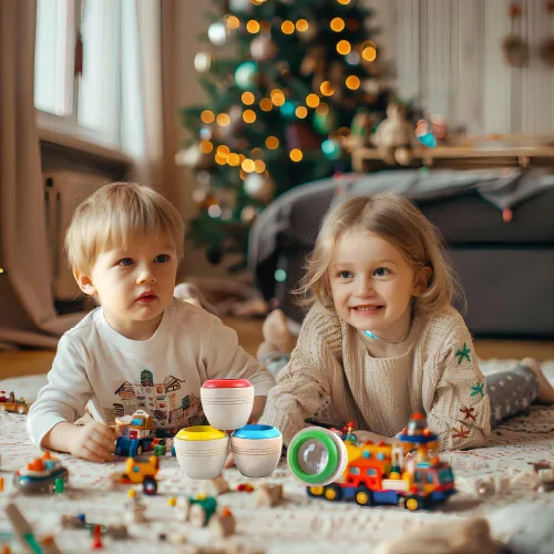 Miniatura 2 de 4pcs Caleidoscopios Mágicos Efecto Ojo de Abeja Caleidoscopios Juguete de Madera para Niños Regalo Festival