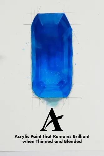 Miniatura 2 de Grumbacher Academy - Pintura acrílica, brillo, tubo de metal de 3.0 fl oz/3 onzas, tono azul cobalto