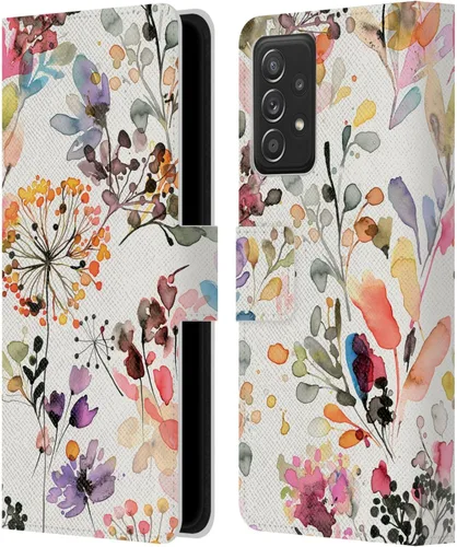 Miniatura 11 de Head Case Designs Officially Licensed Ninola Gold Plants Wild Grasses Leather Wallet Case Compatible with Samsung Galaxy A53 5G (2022)