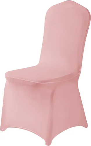 Miniatura 20 de Paquete de 6 fundas para sillas plegables de elastano negro en tela elástica lavable para bodas, fiestas, vacaciones, celebraciones y otros eventos