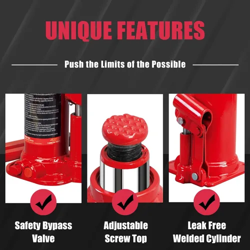 Miniatura 3 de BIG RED T90213 Torin Gato Hidráulico de Botella Soldado con Estuche de Transporte y Almacenamiento de Moldeo por Soplado, Capacidad de 2 Toneladas