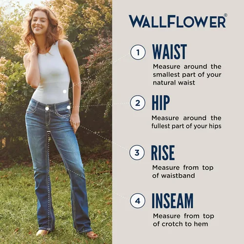 Miniatura 6 de WallFlower Luscious Curvy 23.5" Crop Mid-Rise Bling Insta Stretch Juniors (estándar y Plus)