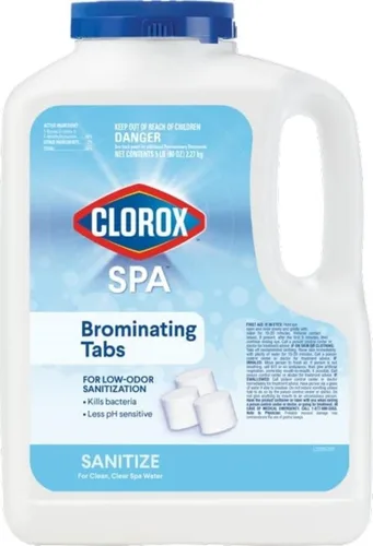 Miniatura 9 de Tabletas de bromo Clorox® Pool&Spa™ Spa, para desinfección de bajo olor, restaura la claridad del agua, disolución rápida, 1.5 libras (paquete de 1)