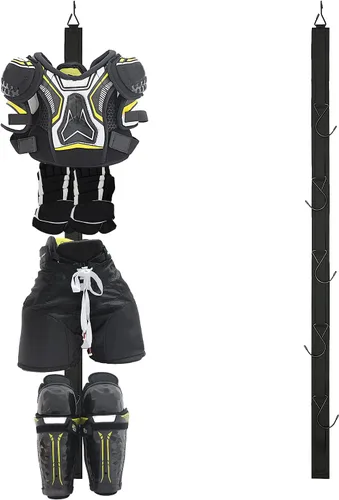 Percha de hockey portátil colgante Dryig Rack Regalos para el hogar y al aire libre Uso en hockey sobre hielo, patinaje, fútbol, camping, pesca, 5