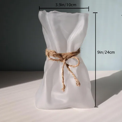 Miniatura 8 de Kaitnax Floreros de vidrio con forma irregular, florero decorativo para bodas, cenas, estanterías, decoración del hogar o regalo
