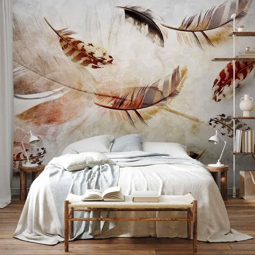 Miniatura 12 de artgeist Mural de pared de plumas de 98 x 69 pulgadas, tamaño XXL, no tejido, de forro polar, para decoración de pared, impresión fotográfica, #10