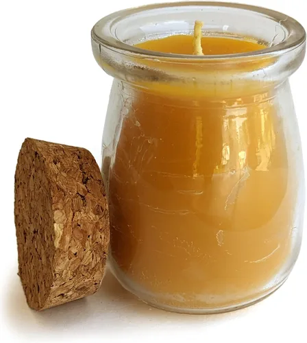 Miniatura 14 de BeeTheLight Vela de Cera de Abeja en Tarro - 100% Cera de Abeja Pura de EE.UU. en Recipiente de Vidrio - Vainilla y Miel