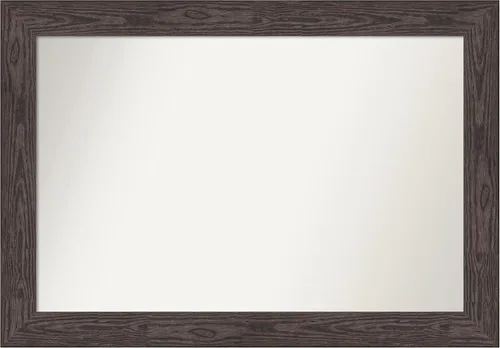 Miniatura 252 de Amanti Art Espejo personalizado, espejo de baño negro puente, espejo de pared o espejo de tocador de baño sobre el fregadero (26 x 26 pulgadas)