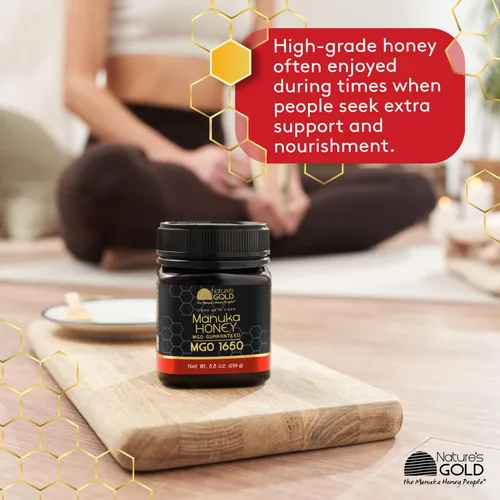 Miniatura 7 de Nature's Gold Miel de manuka cruda, certificado de alto MGO MGO auténtico, colmena rastreable 100% pura y auténtica para el hogar