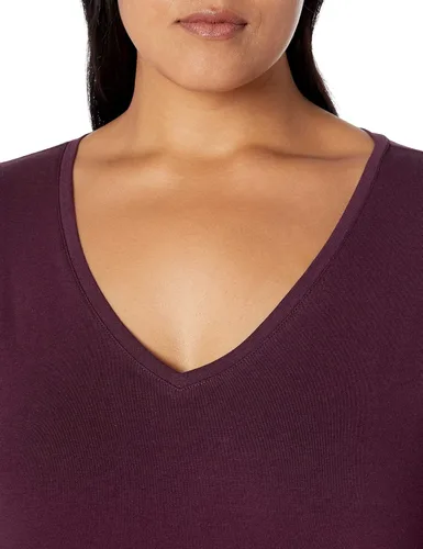Miniatura 3 de Tienda Essentials womens Plus Size Classic-fit Short-sleeve V-neck T-shirt