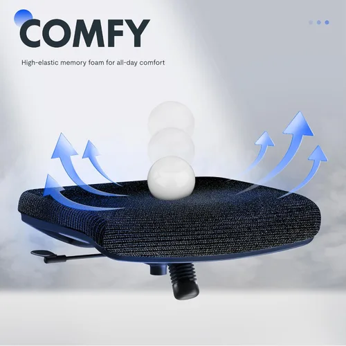 Miniatura 4 de FLEXISPOT Silla de oficina ergonómica, sillas de escritorio de oficina en casa con soporte lumbar ajustable, reposabrazos, bloqueo de inclinación