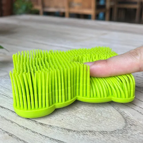 Miniatura 2 de Cepillo sensorial prémium para niños o autismo, exfoliante corporal de silicona suave, 2 en 1, cepillos sensoriales para terapia ocupacional