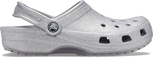 Miniatura 5 de Crocs Zuecos clásicos brillantes unisex para adultos zapatos metálicos y con purpurina Metálico