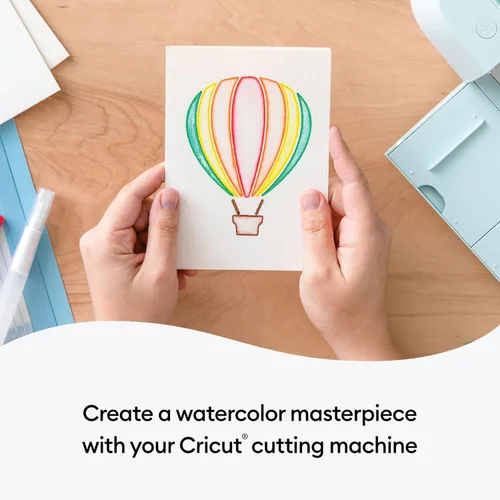 Miniatura 4 de Tarjetas de acuarela de impresión en frío de Cricut, S40 (12 unidades) Tarjetas en blanco personalizables con sobres, cree tarjetas de cumpleaños