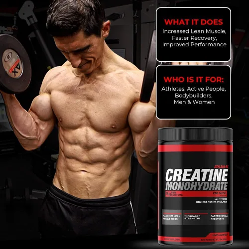 Miniatura 4 de ATHLEAN-X X-CREATINE - Polvo de monohidrato de creatina micronizada pura, apoya la fuerza muscular, la potencia y la recuperación, sin gluten, sin