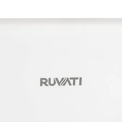 Miniatura 7 de Ruvati RVL4018RBW - Fregadero de cocina de drenaje compensado de arcilla refractaria de 30 pulgadas en blanco y negro