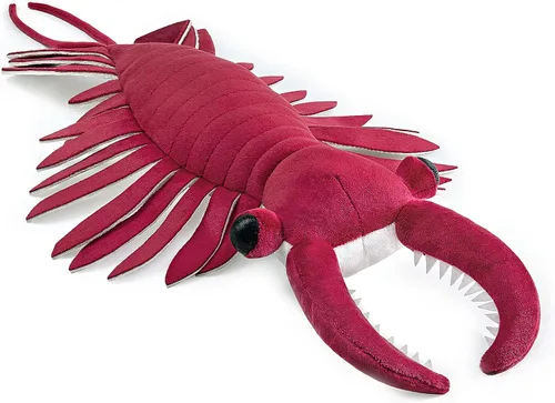 Miniatura 14 de Juguete de peluche realista de organismo antiguo cámbrico Microdictyon – Simulación de 20" de criatura marina del Cámbrico Microdictyon