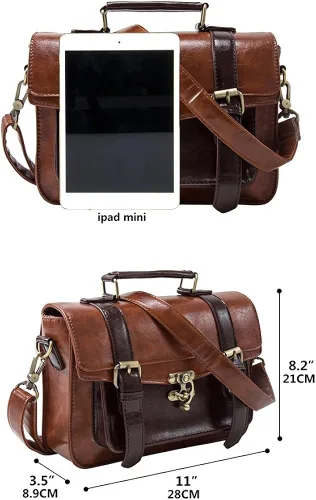 Miniatura 5 de ECOSUSI - Bolso bandolera de piel sintética para niña