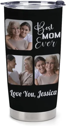 Miniatura 20 de Taza personalizada con foto y texto para hombres y mujeres, regalo para papá, mamá, familias y amigos, taza de viaje con foto e imagen