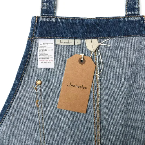 Miniatura 9 de Jeanerlor Delantal de trabajo para mujer y hombre ajustable S-XXL (azul oscuro)