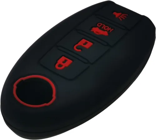 Miniatura 4 de Funda de silicona para llavero sin llave, compatible con Nissan 350Z 370Z Altima Armada GT-R Maxima Murano Pathfinder Rogue Select Sentra Titan