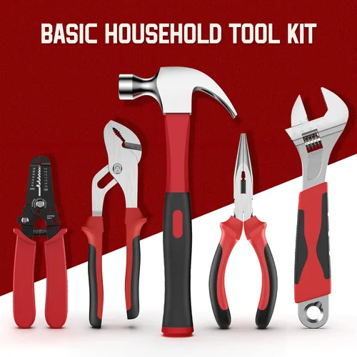 Miniatura 5 de Sundpey Home Tool Kit with Drawer - 379-PCs Portable Complete Household and Auto Repair Tool Set - Hand General Basic Tool Box Storage Case - Full