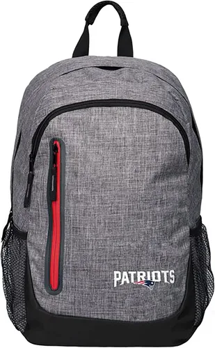 FOCO New England Patriots NFL - Mochila de color gris jaspeado