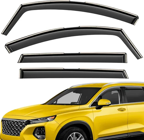 Miniatura 28 de Deflectores de ventana extra duraderos en el canal, protectores de lluvia aptos para Toyota RAV4 2019-2025, viseras solares, ventilación de viento