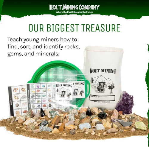 Miniatura 2 de Kit de excavación de actividades - Mother Lode incluye fósiles, puntas de flecha, dientes de tiburón, excavar cristales reales, rocas, minerales