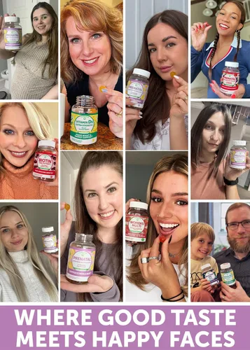Miniatura 4 de Lunakai Vitaminas prenatales 17 en 1 fabricadas en Estados Unidos para mujeres con hierro y ácido fólico, deliciosas gomitas prenatales diarias