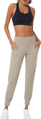 Miniatura 134 de Oalka - Pantalones deportivos para mujer, con cintura alta y bolsillos, para hacer deporte, yoga y entrenar