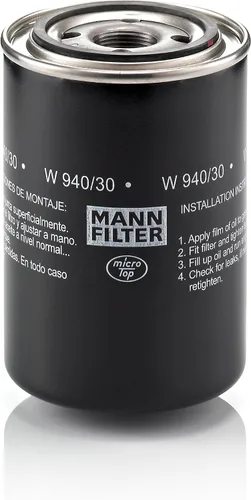 Mann Filter Filtro de aceite giratorio W940/30