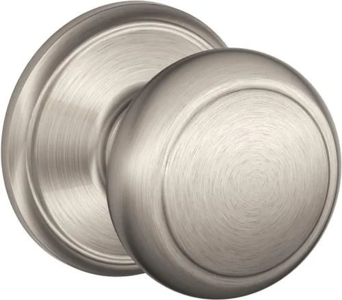 Miniatura 53 de Schlage F10 AND 716 ADD - Pomo Andover con moldura Addison, cerradura de paso para pasillos y armarios, bronce envejecido