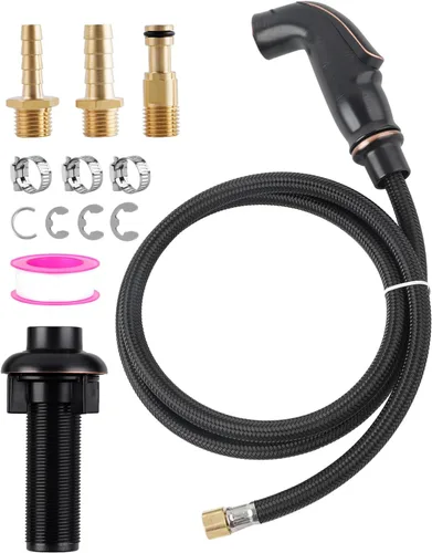Pulverizador lateral universal para fregadero de cocina con conector lateral rápido compatible con el rociador de grifo Moen, accesorio rociador de