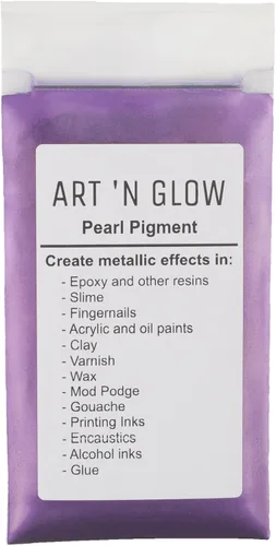 Miniatura 13 de Art 'N Glow Pigmento en polvo de perla de mica, 0.88 onzas, pigmento de perla fina para resina epoxi, gran opción para creativos, pinturas