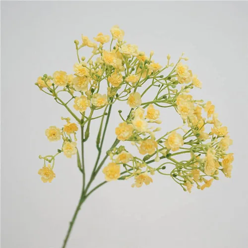 Miniatura 4 de vctops 3 piezas de flores artificiales de aliento de bebé, ramos de flores falsas de gypsophila al tacto real para arreglos de boda, decoración
