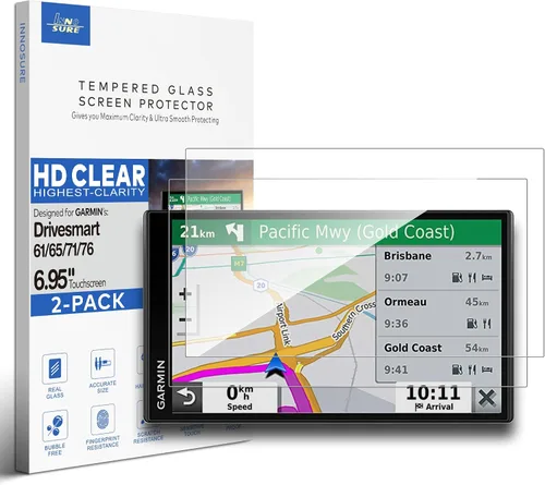 Miniatura 8 de Protector de pantalla de vidrio templado premium para Garmin Drivesmart 55 GPS Navigation 5.5 pulgadas pantalla táctil anti huella digital