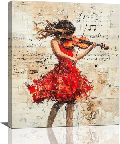 Miniatura 66 de Olivine Arte de Pared de Bailarina, Imágenes de Ballet de Mariposa Decoración de Pared, Impresiones Coloridas en Lienzo de Bailarina, Pintura