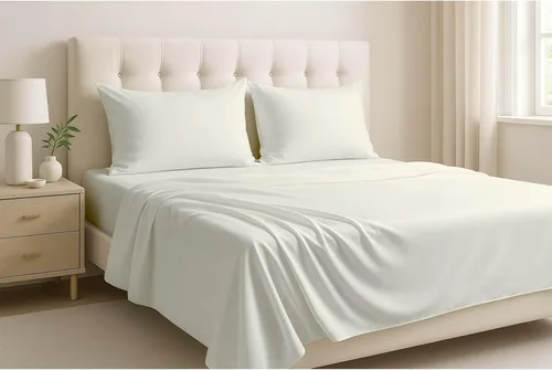 Miniatura 18 de Cottingon Juego de sábanas de 4 piezas extra profundas de 100 % algodón, ropa de cama suave y de lujo que se adapta a bolsillos extra profundos