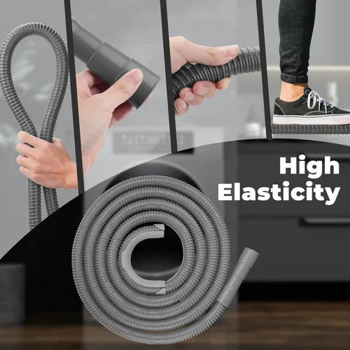Miniatura 4 de Funmit Manguera de drenaje universal para lavadora de 8 pies, manguera de extensión flexible apta para la mayoría de lavadoras domésticas