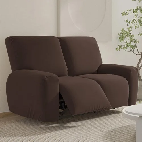 Miniatura 24 de vctops Fundas para sofá reclinable de 3 cuerpos, de punto, elásticas, suaves, lisas, antideslizantes, para sofá, protector de muebles con parte