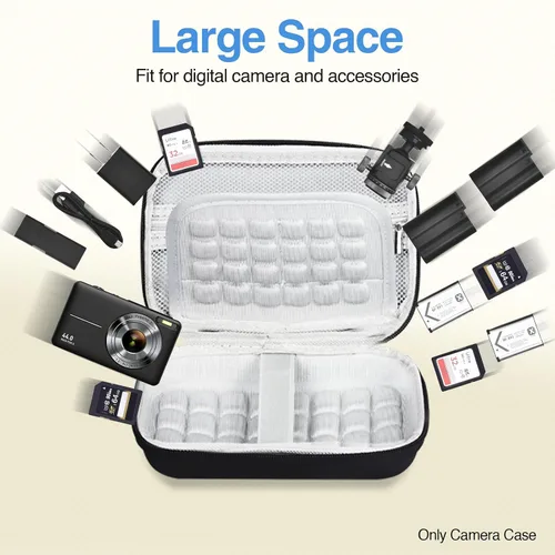 Miniatura 6 de EMART Funda para cámara digital, bolsa pequeña para cámara (tamaño de cámara <6 x 4 x 0.9 pulgadas) para VAHOIALD FHD 1080P/KODAK PIXPRO